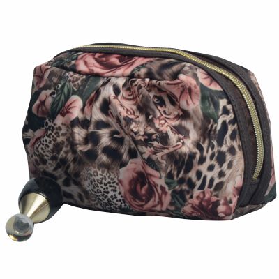 Quality Monogrammed Leopard Print Cosmetic Pouch